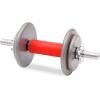 imageProsourceFit Thick Grips for Dumbbell and Barbell 19in Axle Bar Adapter for Weightlifting and Strength Training BlackRed
