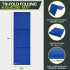 imageProsourceFit TriFold Folding Exercise Mat  PinkBlue