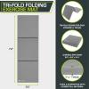 imageProsourceFit TriFold Folding Exercise Mat  PinkGrey