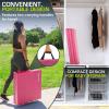 imageProsourceFit TriFold Folding Exercise Mat  PinkPink
