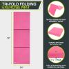 imageProsourceFit TriFold Folding Exercise Mat  PinkPink
