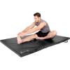imageProsourceFit TriFold Folding Thick Exercise Mat 6x4 with Carrying Handles for Tumbling Martial Arts Gymnastics Stretching Core WorkoutsBlack