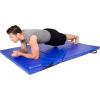 imageProsourceFit TriFold Folding Thick Exercise Mat 6x4 with Carrying Handles for Tumbling Martial Arts Gymnastics Stretching Core WorkoutsBlue