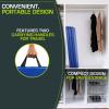 imageProsourceFit TriFold Folding Thick Exercise Mat 6x4 with Carrying Handles for Tumbling Martial Arts Gymnastics Stretching Core WorkoutsBlue