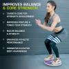imageProsourceFit Wooden Balance Board NonSlip Wobble Core Trainer 1575in 395cm Diameter with 360 Rotation for Stability Training Full Body Exercises Physical TherapyPurple