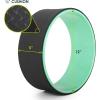 imageProsourceFit Yoga Wheel Prop 12 for Improving Yoga Poses Backbends Flexibility Balance Stretching RelaxationBlackGreen