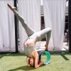 imageProsourceFit Yoga Wheel Prop 12 for Improving Yoga Poses Backbends Flexibility Balance Stretching RelaxationBlackGreen