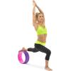 imageProsourceFit Yoga Wheel Prop 12 for Improving Yoga Poses Backbends Flexibility Balance Stretching RelaxationPurplePink
