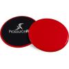 imageProsourceFit Core Sliding Exercise Discs DualSided Sliders for Use on Any Surface at Home or Gym for FullBody Workouts Set of 2Red