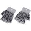 imageProsourceFit Grippy Yoga Gloves Yoga Hand Grips with Firm Fingerless Design One Size Fits All Yoga Gloves with Grips for Women and Men AquaGrey