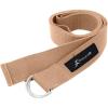 imageProsourceFit Metal DRing Yoga Strap 8 Durable Cotton for Stretching and FlexibilityBeige