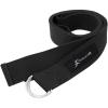 imageProsourceFit Metal DRing Yoga Strap 8 Durable Cotton for Stretching and FlexibilityBlack