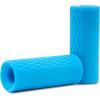 imageProsourceFit Thick Grips for Dumbbell and Barbell 19in Axle Bar Adapter for Weightlifting and Strength Training BlackBlue