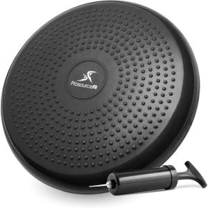 imageProsourceFit Core Balance Disc Trainer 14 Diameter with Pump for Improving Posture Fitness StabilityBlack