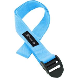 imageProsourceFit Durable Cotton Cinch Buckle Yoga Strap for Stretching Flexibility ampamp Physical TherapyAqua