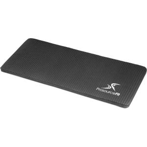 imageProsourceFit Extra Thick Yoga Knee Pad and Elbow Cushion 15mm 58 Fits Standard Mats for Pain Free Joints in Yoga Pilates Floor WorkoutsBlack