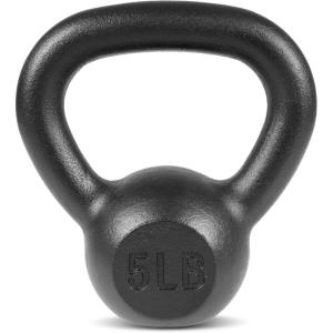 imageProsourceFit Fit Solid Cast Iron Kettlebells Weights for Full Body Workout5Pound