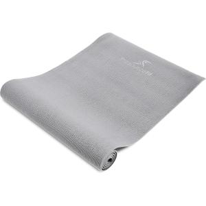 imageProsourceFit Original Yoga Exercise Mat  6mm Thick for Comfort and Stability with Carrying Straps Non Slip Multiple ColorsGrey