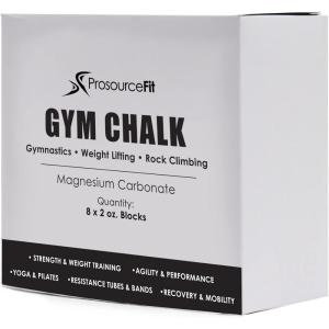 imageProsourceFit Professional Grade Gym Chalk for Weightlifting Gymnastics and Rock Climbing Magnesium Carbonate 1lb 8 Blocks
