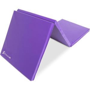 imageProsourceFit TriFold Folding Exercise Mat  PinkPurple