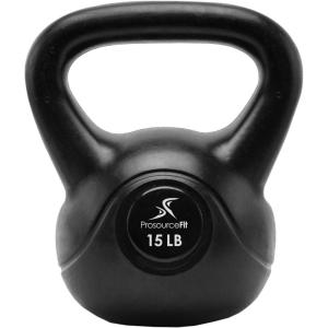 imageProsourceFit Vinyl Plastic Kettlebell from 10 15 20 25 30 and 35 lbs15lb