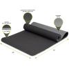 imageProsourceFit Natura TPE Yoga Mat 14quot 6mm Thick 72quot Long Reversible with HighDensity Cushion ampamp Nonslip Texture Ecoconscious ampamp HygienicBlackGrey