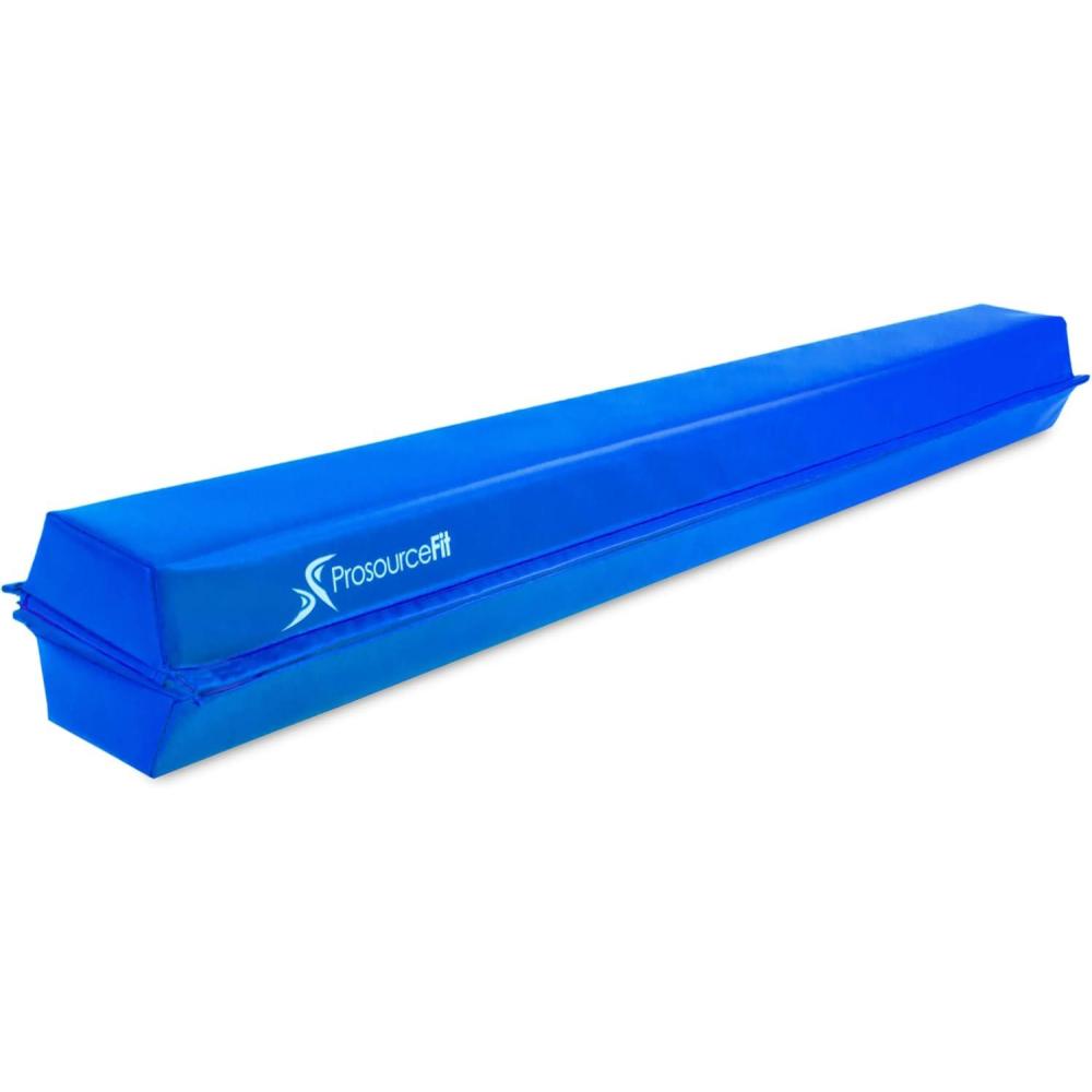 imageProsourceFit Gymnastics Balance Beam for Kids 9ft Long Firm Folding Floor Beam with NonSlip 4inch Wide Surface for Safe Gymnastics Practice at Home or GymBlue