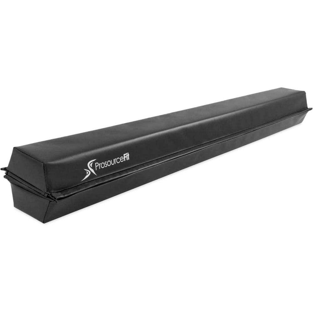 imageProsourceFit Gymnastics Balance Beam for Kids 9ft Long Firm Folding Floor Beam with NonSlip 4inch Wide Surface for Safe Gymnastics Practice at Home or GymBlack