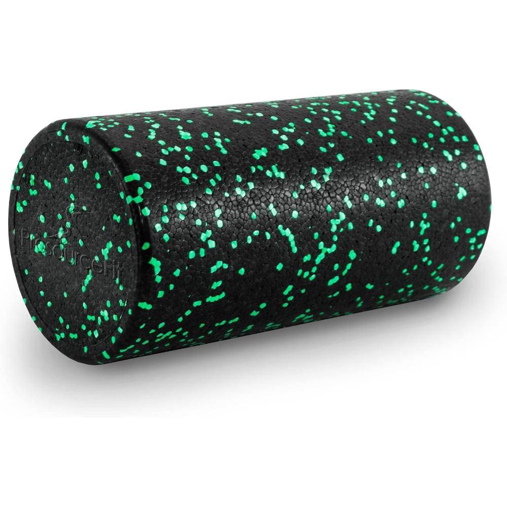 imageProsourceFit High Density Foam Rollers 36  inches LongFirm Full Body Athletic Massage Tool for Back Stretching Yoga Pilates Post Workout Muscle RecuperationBlackGreen