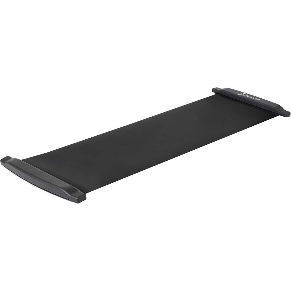 imageProsourceFit Slide Board Mat for Exercise 6 with End Stops Booties ampamp Carrying Bag for LowImpact Indoor Home Workouts and Sports TrainingStandard