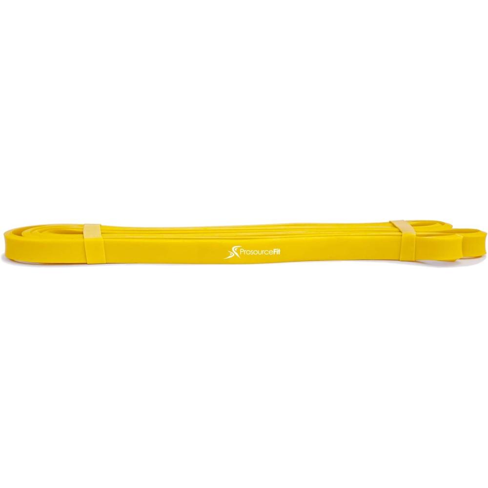 imageProsourceFit Xfit Power Resistance Bands Heavy Duty 41 Long for CrossTraining Assisted PullUps Powerlifting Mobility Full Body Workouts and StretchingYellow 10 to 35lbs