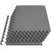 imageProsourceFit Extra Thick Puzzle Exercise Mat  EVA Foam Interlocking Tiles for Protective Cushioned Workout Flooring for Home and Gym Equipment Black  34 inch  24 Sq Ft  6 TilesGrey  34 Inch  24 Sq Ft  6 Tiles