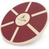 imageProsourceFit Wooden Balance Board NonSlip Wobble Core Trainer 1575in 395cm Diameter with 360 Rotation for Stability Training Full Body Exercises Physical TherapyRed