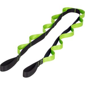 imageProsourceFIt MultiLoop Stretching Strap 8 Ft for Yoga Pilates Physical Therapy Sports Dance ampamp Gymnastics to Improve Posture Increase Flexibility and Mobility 3 dualtoned colors availableGreen