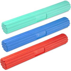 imageProsourceFit Flex and Twist Bars Sets and Singles Resistance Bars for Occupational Therapy Tennis Elbow Treatment and Wrist Strengthening 12in Long Compact Rubber Therapy Tool3 Pack