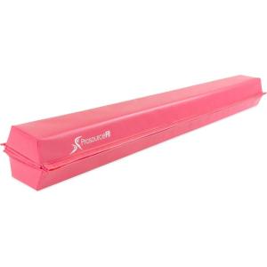 imageProsourceFit Gymnastics Balance Beam for Kids 9ft Long Firm Folding Floor Beam with NonSlip 4inch Wide Surface for Safe Gymnastics Practice at Home or GymPink