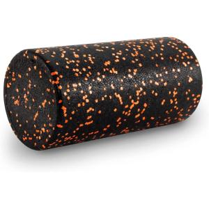 imageProsourceFit High Density Foam Rollers 36  inches LongFirm Full Body Athletic Massage Tool for Back Stretching Yoga Pilates Post Workout Muscle RecuperationBlackOrange