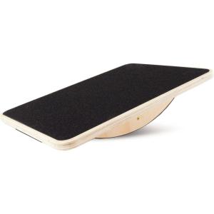 imageProsourceFit Wooden Rocker Balance Board AntiSlip Core Trainer 175in 395cm for Physical Therapy Exercise Stability Training Ideal Standing Desk Balance Board Black