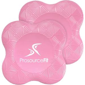 imageProsourceFit Yoga Knee Support Pads Set of 2 NonSlip Knee Pad for Yoga Pilates Meditation and Stretching Exercise Yoga Accessories for Knee Support for Men and Women PurplePink