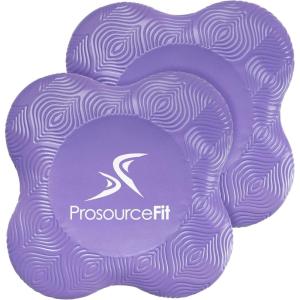 imageProsourceFit Yoga Knee Support Pads Set of 2 NonSlip Knee Pad for Yoga Pilates Meditation and Stretching Exercise Yoga Accessories for Knee Support for Men and Women PurplePurple